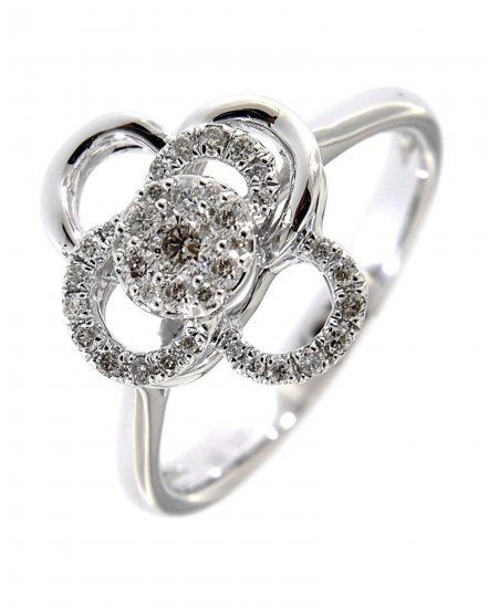 CLOVER STYLE DIAMOND RING (VR355)