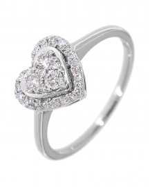 HEART SHAPE DIAMOND RING (VR398)