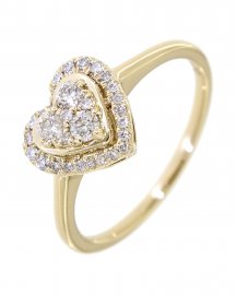 HEART SHAPE DIAMOND RING (VR398)