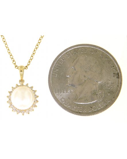 PEARL DIAMOND PENDANT (KP122)