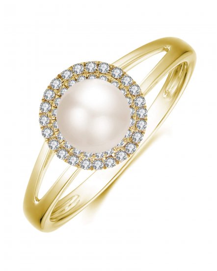 PEARL DIAMOND RING (KR116)