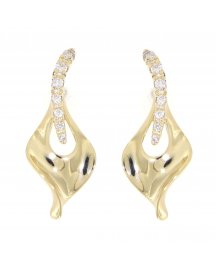 LEAF DIAMOND STUDS (SE487)