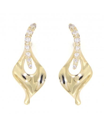 LEAF DIAMOND STUDS (SE487)