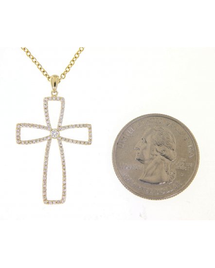 CROSS DIAMOND PENDANT (SP546)