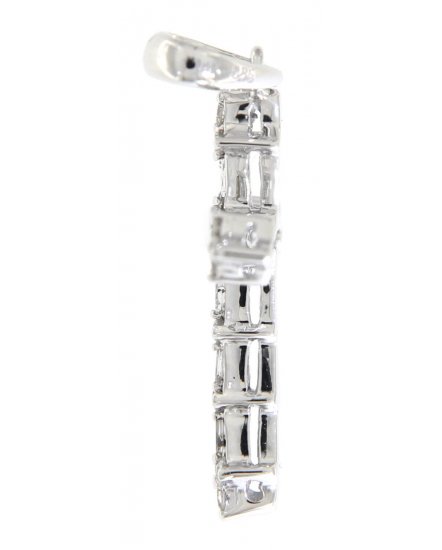 CROSS BAGUETTE DIAMOND PENDANT (SP554)