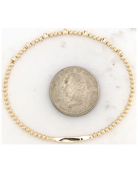 BEZEL DIAMOND FLEXIBLE BANGLE BRACELET (TB1015)