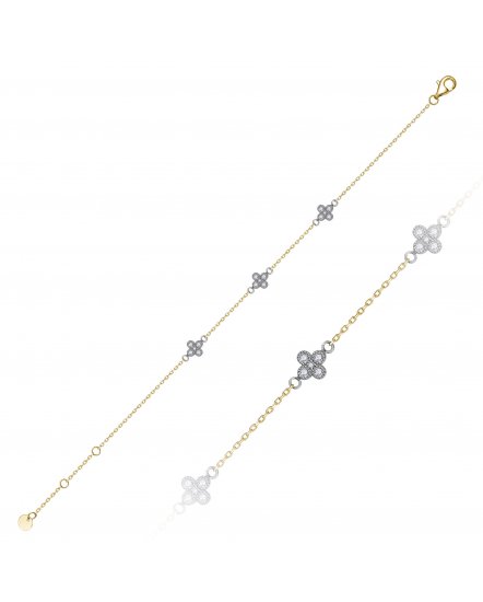 CLOVER STYLE DIAMOND BRACELET (TB1032)