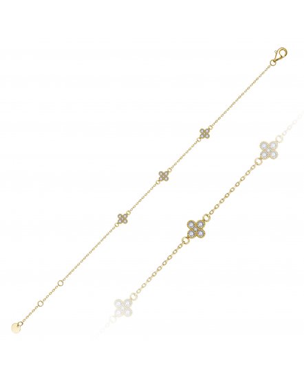 CLOVER STYLE DIAMOND BRACELET (TB1032)