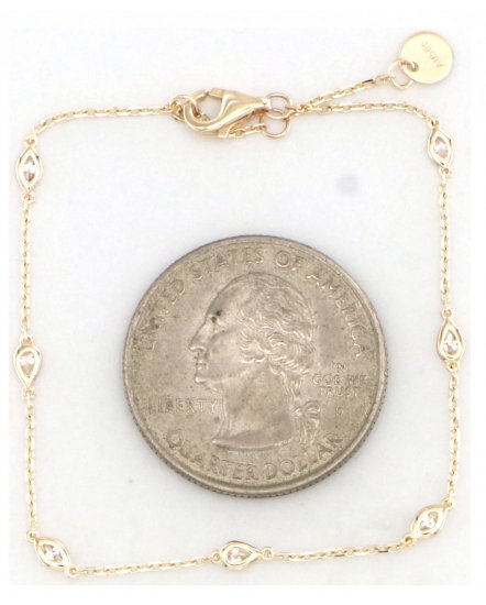 BEZEL DIAMOND BY THE YARD BRACELET (TB1033)