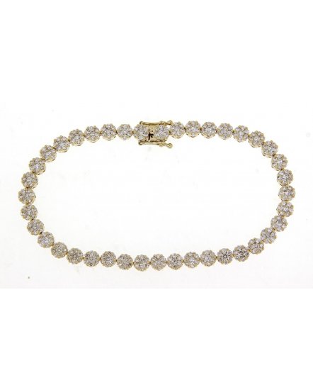 CLUSTER DIAMOND BRACELET (TB105)