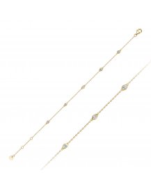 BEZEL DIAMOND BY THE YARD BRACELET (TB1070)