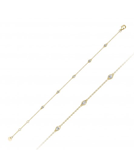 BEZEL DIAMOND BY THE YARD BRACELET (TB1070)