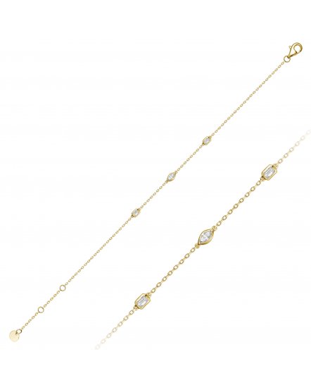 BEZEL DIAMOND BY THE YARD BRACELET (TB1115)