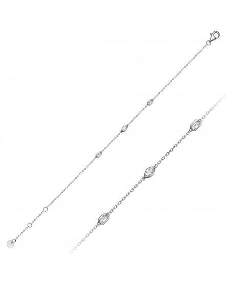 BEZEL DIAMOND BY THE YARD BRACELET (TB1115)