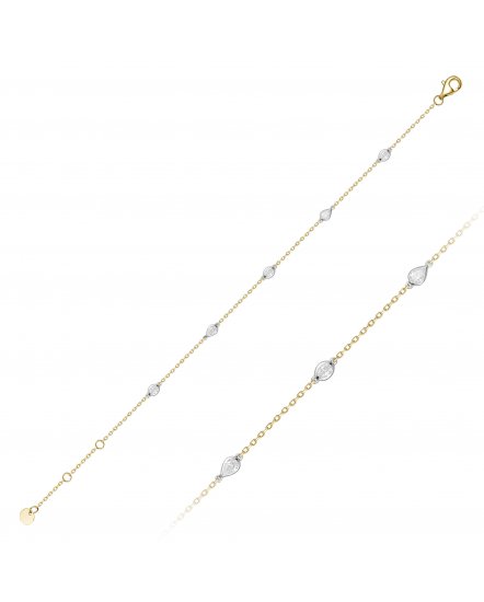 BEZEL DIAMOND BY THE YARD BRACELET (TB1117)