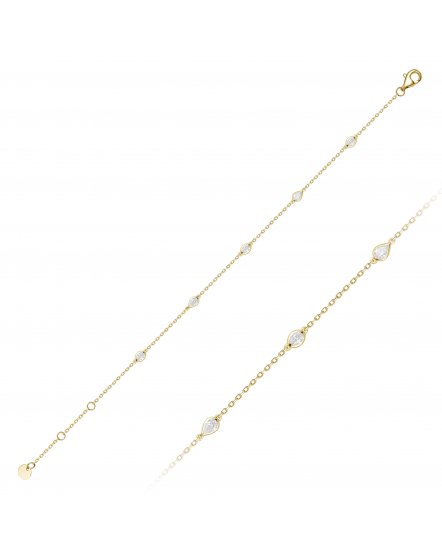 BEZEL DIAMOND BY THE YARD BRACELET (TB1117)