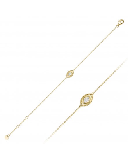 MARQUISE SOLITAIRE DIAMOND BRACELET (TB1118)