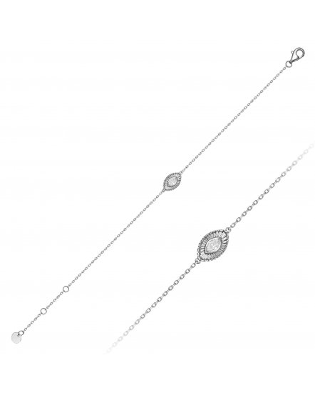 MARQUISE SOLITAIRE DIAMOND BRACELET (TB1118)