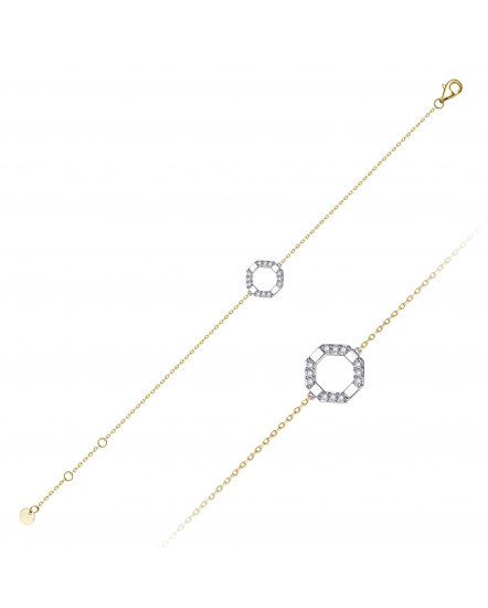 OCTAGON STYLE DIAMOND BRACELET (TB1119)