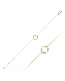 OCTAGON STYLE DIAMOND BRACELET (TB1119)
