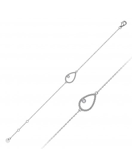 PEAR STYLE DIAMOND BRACELET (TB1121)