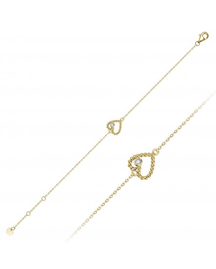 HEART SHAPE DIAMOND BRACELET (TB1122)