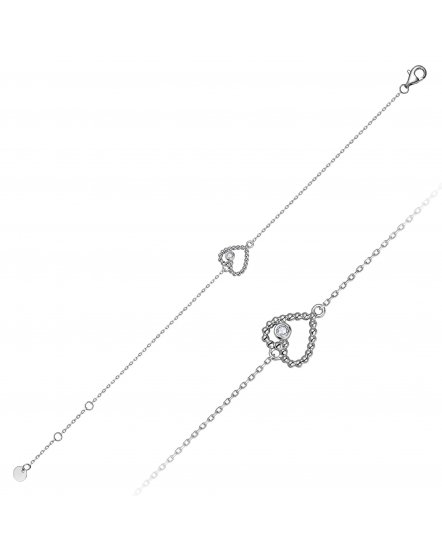 HEART SHAPE DIAMOND BRACELET (TB1122)