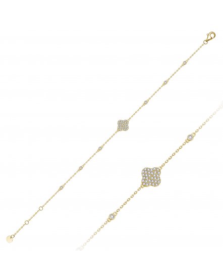CLOVER STYLE DIAMOND BRACELET (TB1125)