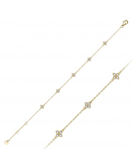 CLOVER STYLE DIAMOND BRACELET (TB1128)