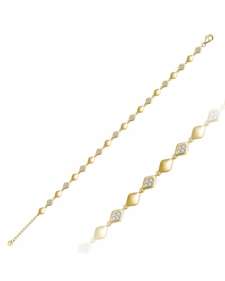 KITE SHAPE DIAMOND BRACELET (TB1131)