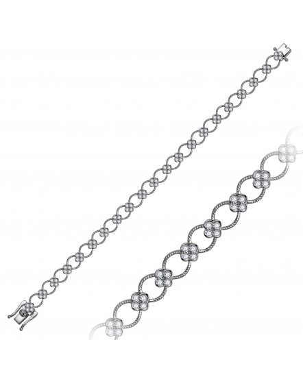 CLOVER STYLE DIAMOND BRACELET (TB1133)