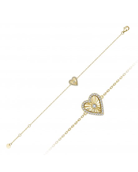 HEART SHAPE DIAMOND BRACELET (TB1145)