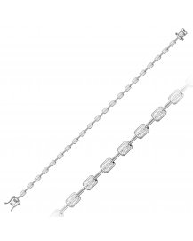 EMERALD CUT DIAMOND BRACELET (TB1146)