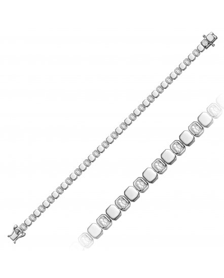 EMERALD CUT DIAMOND BRACELET (TB1147)