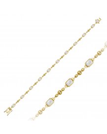 EMERALD CUT DIAMOND BRACELET (TB1148)