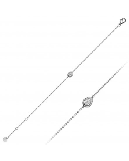 PEAR SOLITAIRE DIAMOND BRACELET (TB1150)