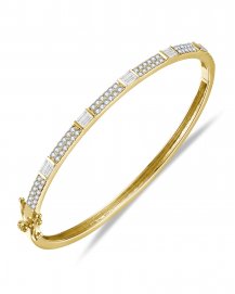 BAGUETTE DIAMOND BANGLE BRACELET (TB1188)