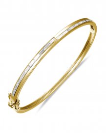 BAGUETTE DIAMOND BANGLE BRACELET (TB1191)