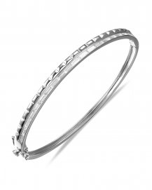 BAGUETTE DIAMOND BANGLE BRACELET (TB1192)
