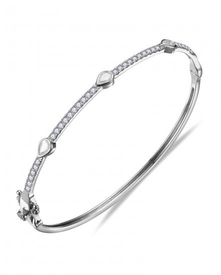 PEAR DIAMOND BANGLE BRACELET (TB1200)