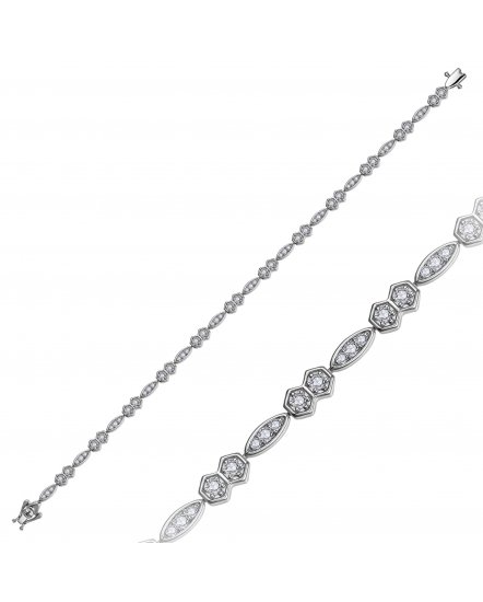 MARQUISE STYLE DIAMOND BRACELET (TB1202)