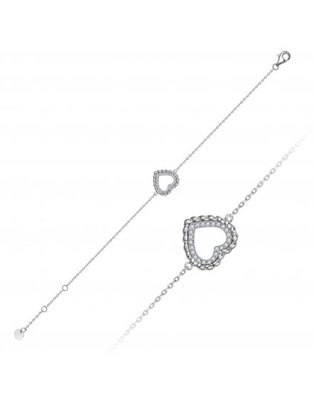 HEART SHAPE DIAMOND BRACELET (TB1212)