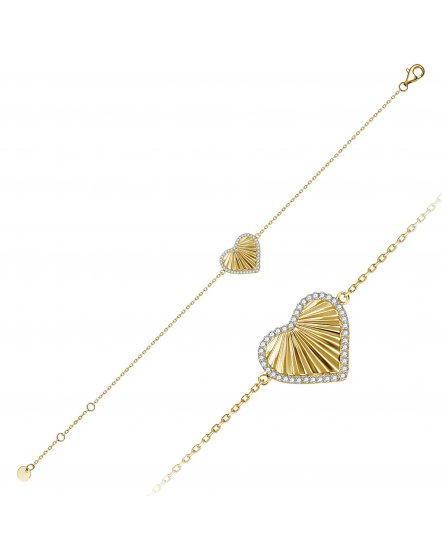 HEART SHAPE DIAMOND BRACELET (TB1213)