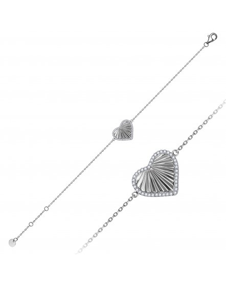 HEART SHAPE DIAMOND BRACELET (TB1213)