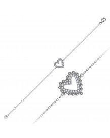 HEART SHAPE DIAMOND BRACELET (TB1215)