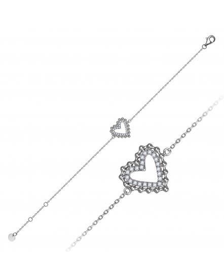 HEART SHAPE DIAMOND BRACELET (TB1215)