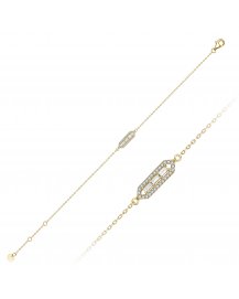 HEXAGON STYLE DIAMOND BRACELET (TB1218)