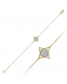 FOUR LEAF STYLE DIAMOND BRACELET (TB1223)