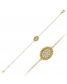 OVAL STYLE DIAMOND BRACELET (TB1224)