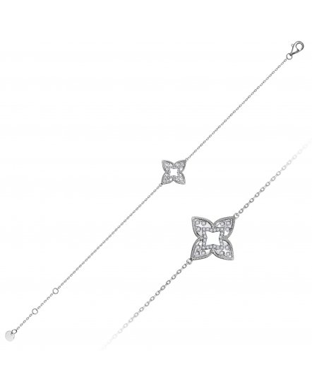 FOUR LEAF STYLE DIAMOND BRACELET (TB1229)
